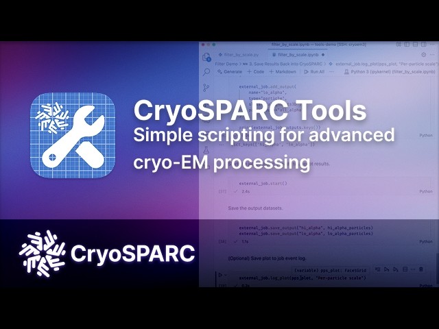 CryoSPARC Tools: Simple scripting for advanced cryo-EM processing