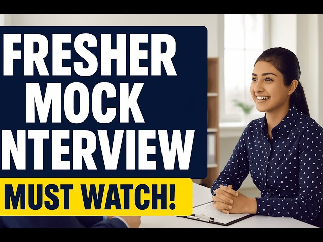 Fresher Mock Interview | Crack Your First Job Interview! #live #java #interview #spring #job #Jobs