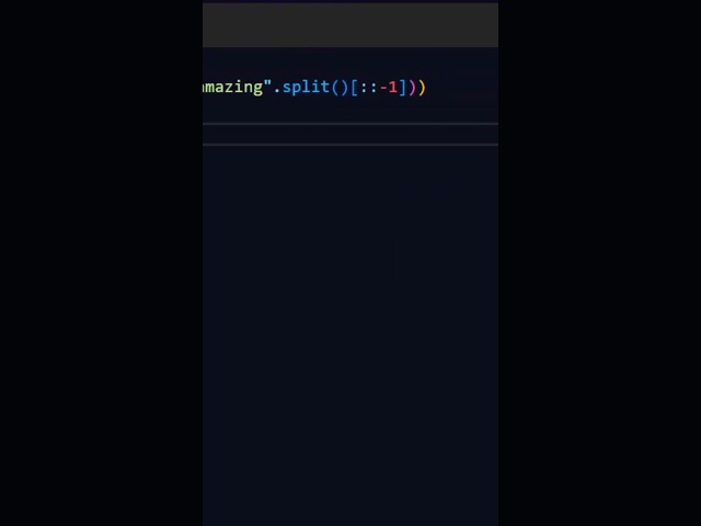 Reverse sentence words using Python  #coding #python #programming