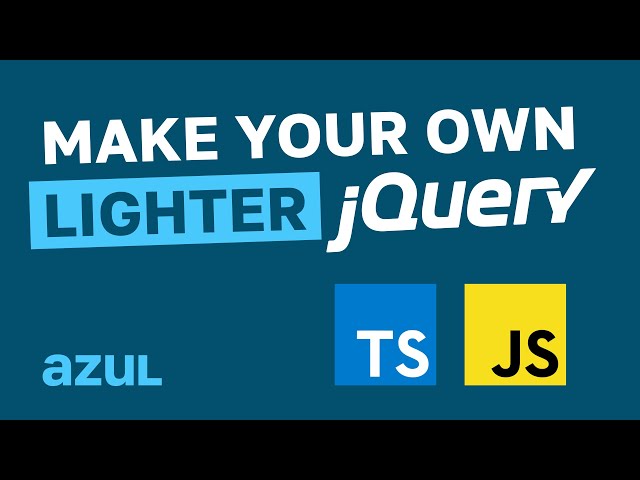 Make Your Own Lighter jQuery in TypeScript