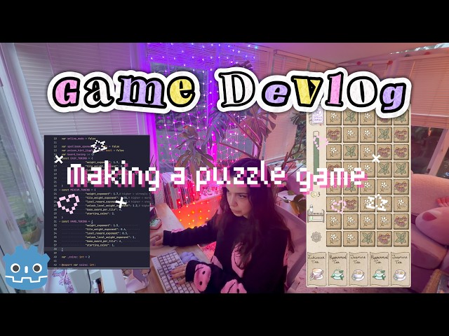 Making a Puzzle Game in Godot | Full Game Dev Journey | Cozy Comfort Vlog
