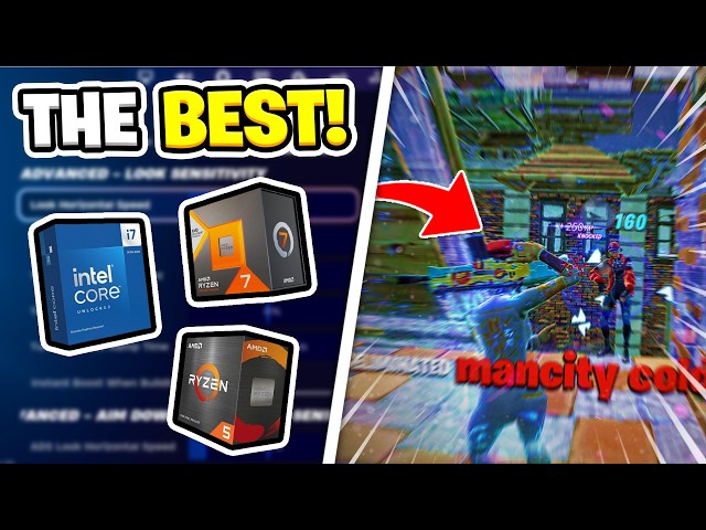 The BEST CPU's For Fortnite! (240+ FPS!)