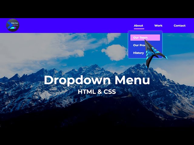 🎥 Simple Dropdown Menu Bar | HTML & CSS🙌