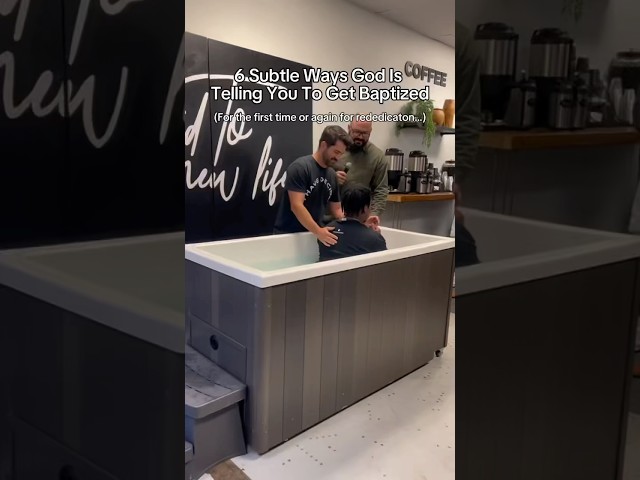 6 Subtle Ways God Is Telling You To Get Baptized #christian #faith #baptism #testimony #god #shorts