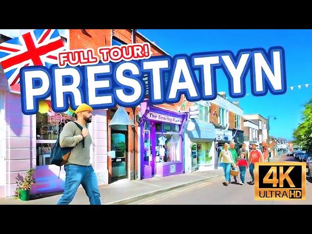Prestatyn Wales🇬🇧 4K Walking Tour 🌅 | Relaxing Music | Coastal Walk in Ultra HD