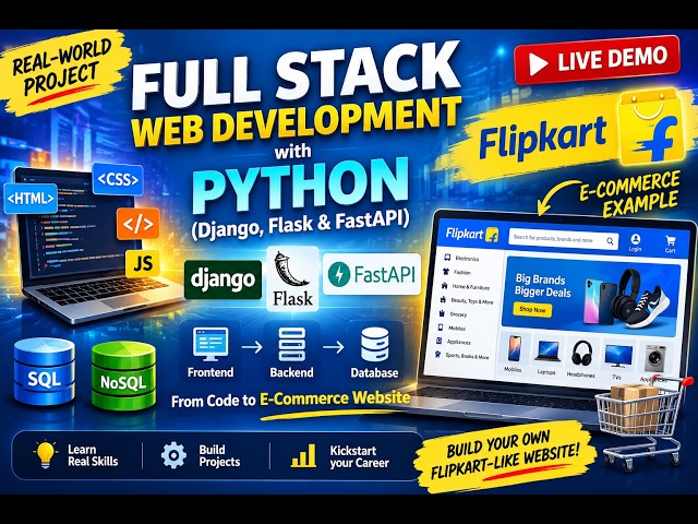 How Flipkart Works? | Python Full Stack Real-World Project Demo| LearnMore Technologies