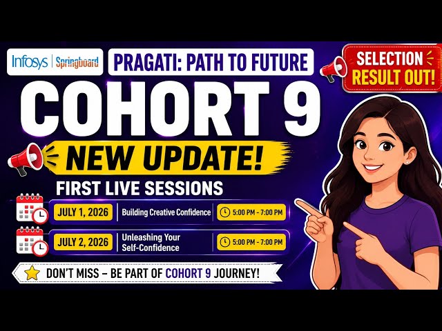 Infosys springboard Pragathi cohort 9  |selection result released