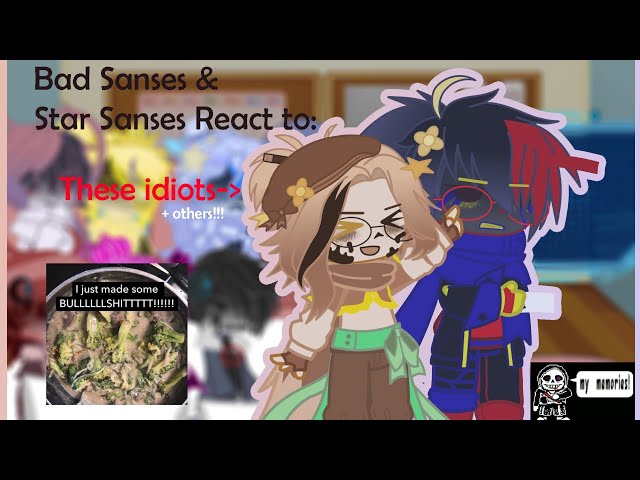 Sans AUs React to my skits w/ Ink and Error!!! [+Multiverse Council] //MY AU//
