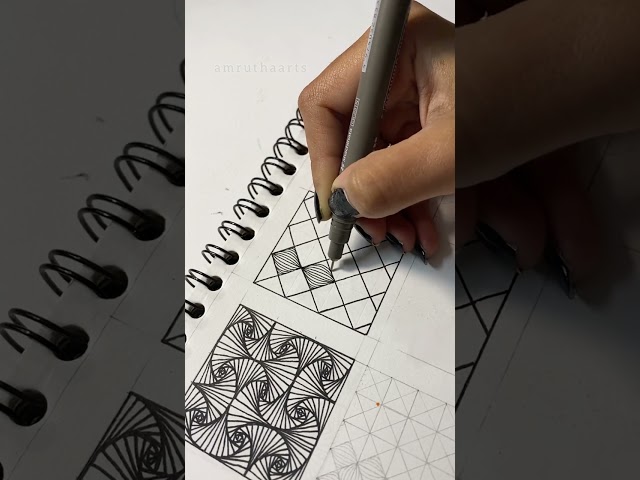Zentangle pattern ✨ #zentangle #zentanglepatterns #zendoodles #zentanglepatterntutorials