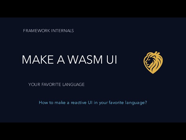 How to make a reactive UI in your favorite language?
