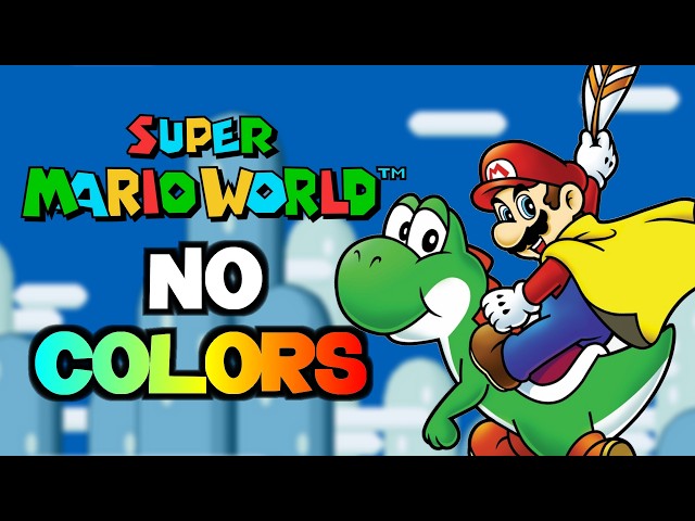 Super Mario World WITHOUT TOUCHING COLORS!