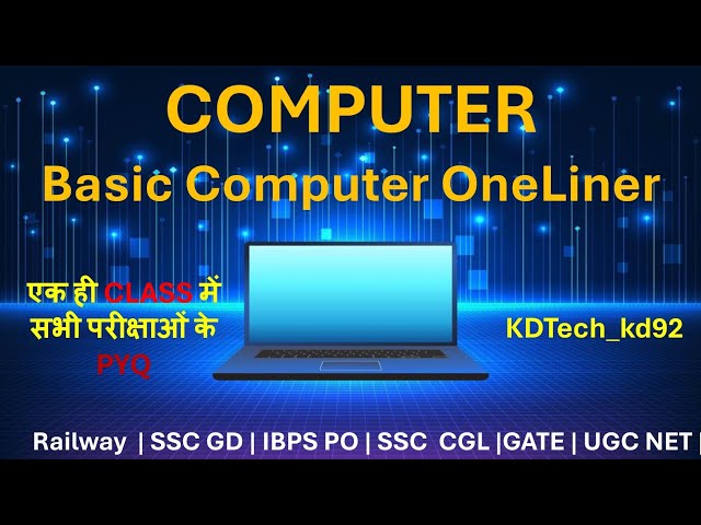 ❤‍🔥100 Basic Computer Question Answer | All Category of Students |100 Computer Q&A| @KDTech-kd92 