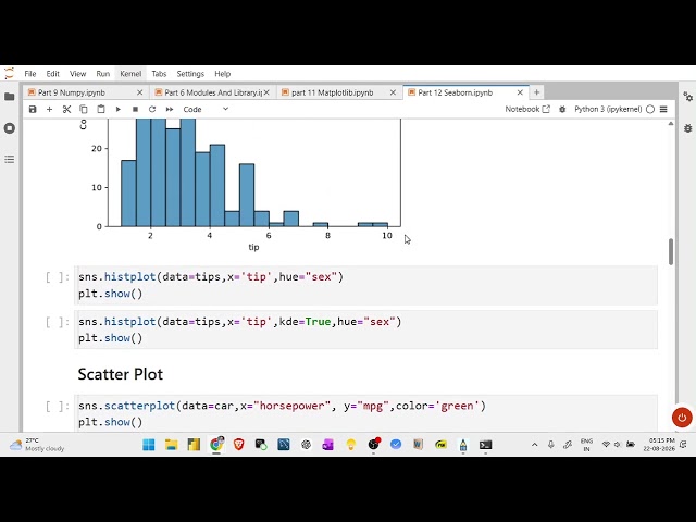 Python lecture 31 | Seaborn Advanced Statistical Visuals