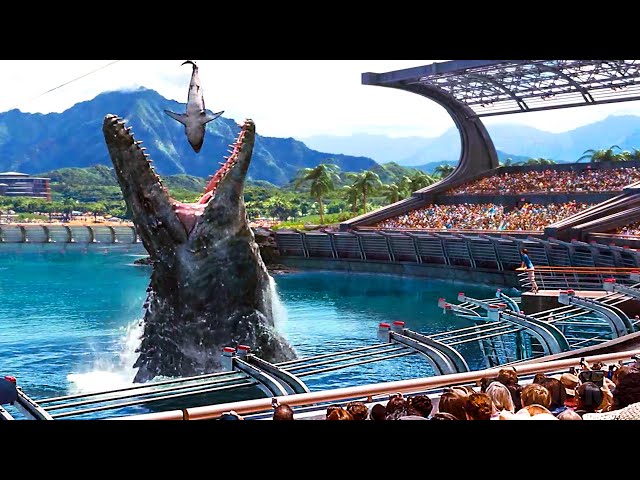 The Jurassic World Movies, but ONLY the Best DINOSAURS ⚡ 4K