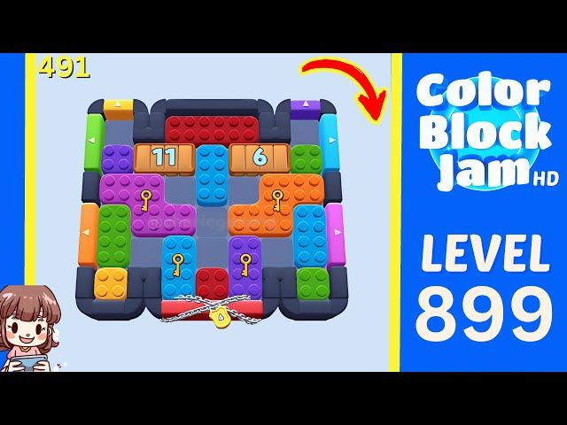 Color Block Jam Level 491 (899) Solution Walkthrough