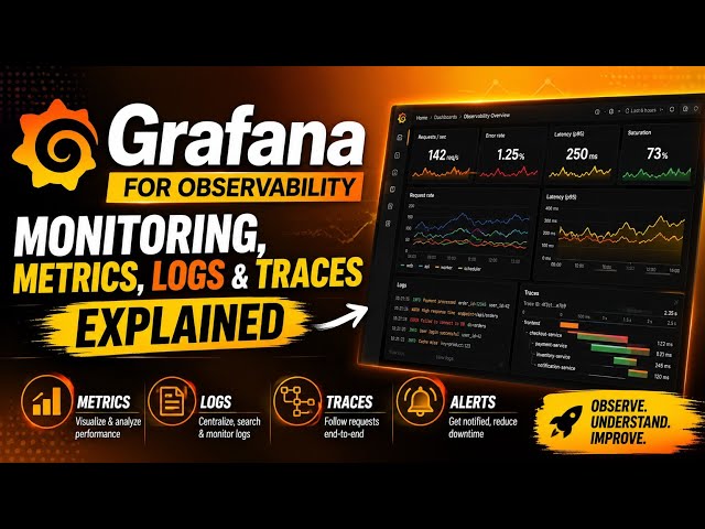 Grafana for Observability | Monitoring, Metrics, Logs & Traces Explained | Uplatz