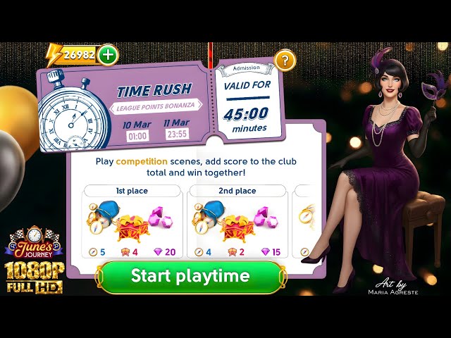 JUNE'S JOURNEY 10 MARCH 2026 TIME RUSH ( League Points Bonanza ) COMPETITION [1080P FULL HD]