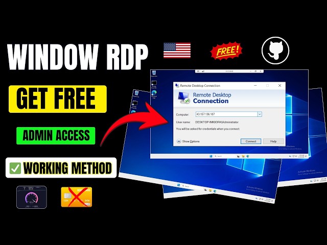 How To Create Free RDP Using GitHub (2026) | Full Admin Access ✅