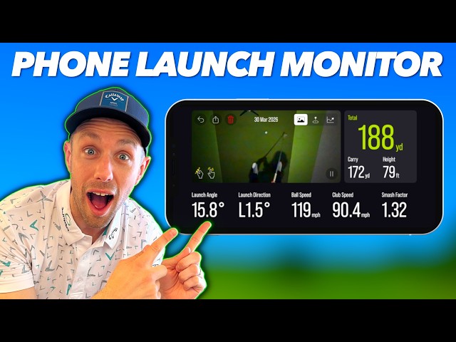 I turned my PHONE into a GOLF LAUNCH MONITOR - Crazy Results!