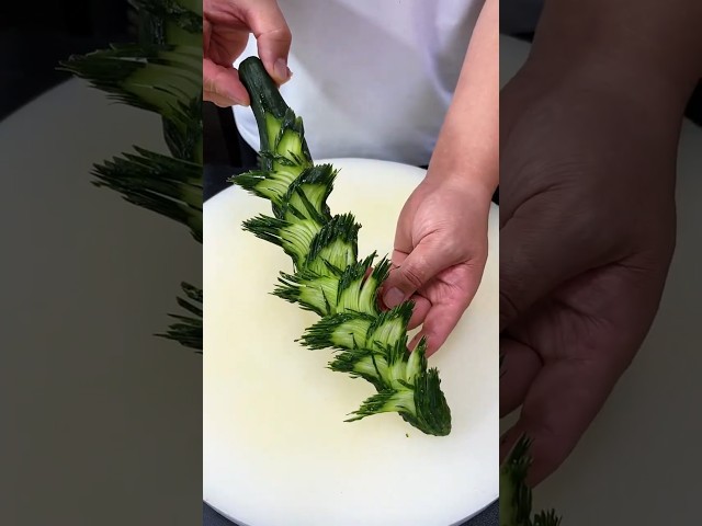 🥒 Amazing Cucumber Carving Design Skills | Creative Cutting Ideas & Easy Tutorial#Knife Skills