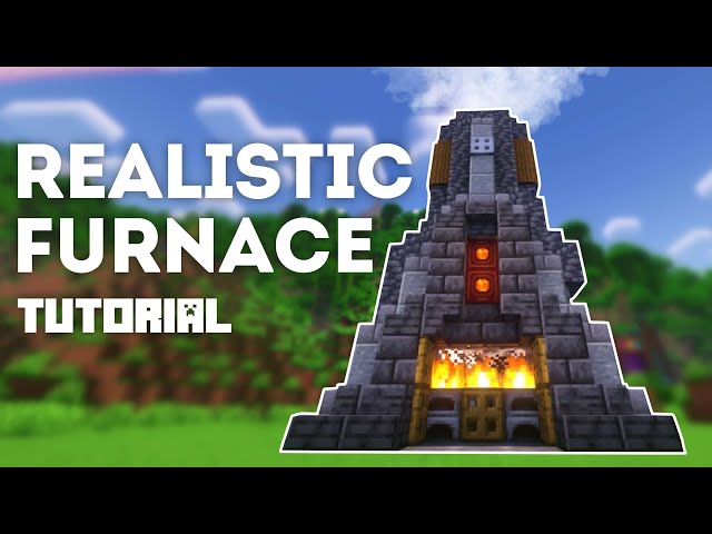 How to Build: Realistic Furnace (Minecraft Tutorial)