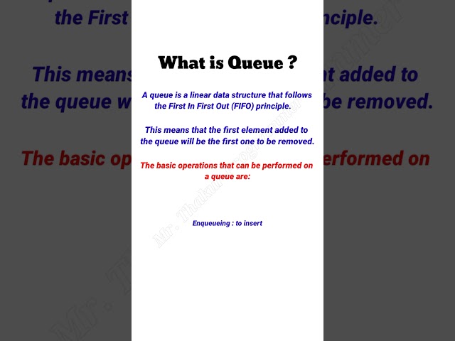 What is Queue ?#shortsfeed  #short #shortvideo #shortsfeed #shortsviral