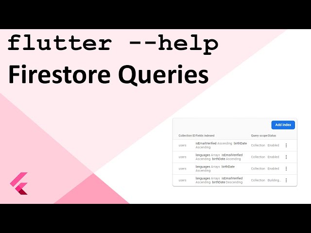 Flutter Firebase Part 3: Firestore Queries