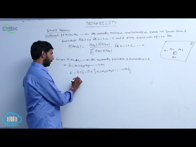Conditional probability multiplication, Baye's theorem ||Baye's theorem || Disk Telangana