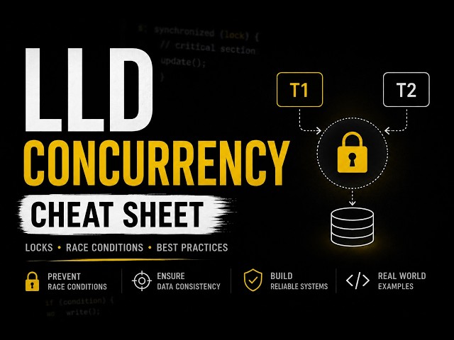 Watch This Before Your Next LLD Interview (Concurrency Cheatsheet)