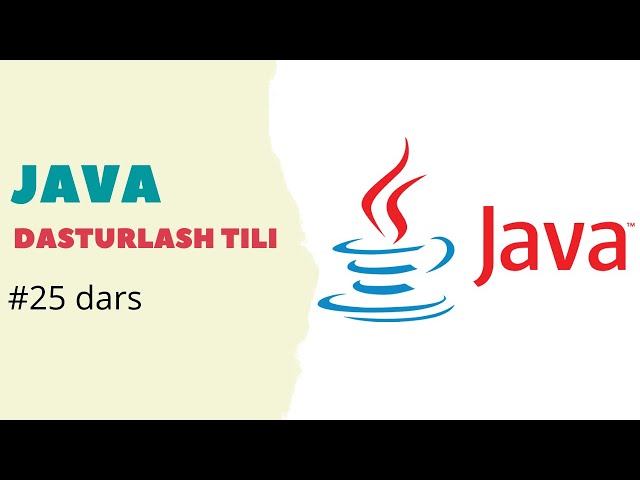 #25 dars | Javada 'run time' polimorfizm | Java dasturlash tili