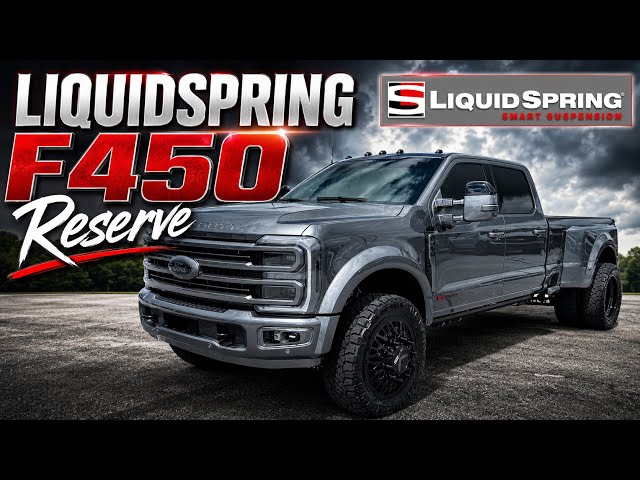 ¡DEBUT DE LIQUID SPRING! Ford F450 Platinum Plus Reserve 2026: Nivelada con llantas de 35", FLORI...