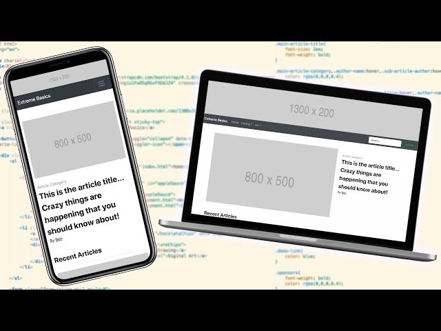 Bootstrap Tutorial For Beginners! (Simple Blog Page Demo) | Extreme Basics