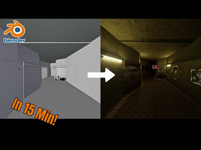 How to make Liminal Space render in Blender (15 min)