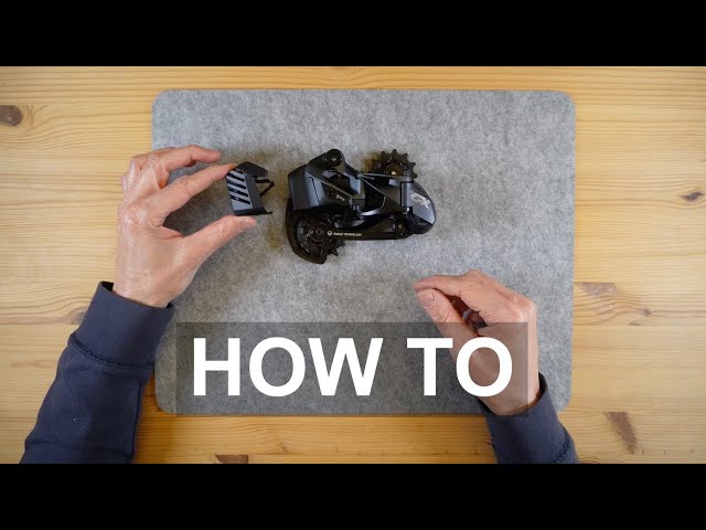 How to Remove and Install SRAM Battery Protector Rear Derailleur Eagle AXS (4K)