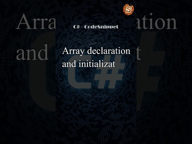 C# Array Declaration