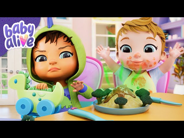 The Babies Try Smelly Vegetables 🍽️ BRAND NEW Baby Alive Official Season 4 👶 Cartoons For Kids |