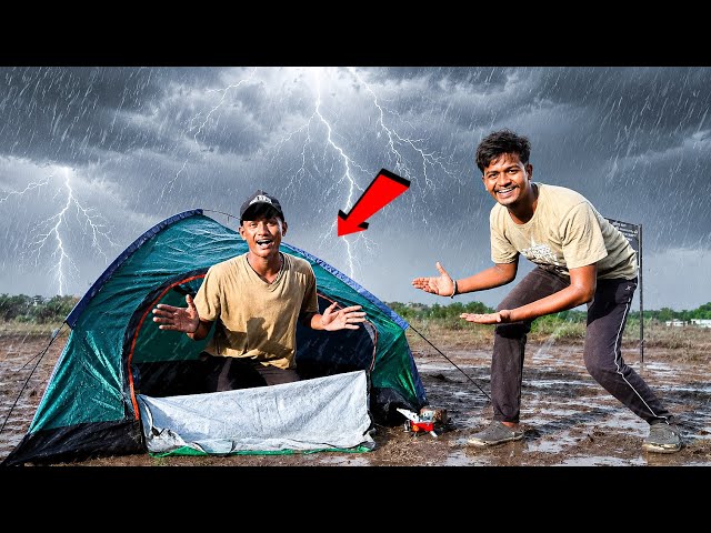 Overnight Survival Challenge In Rain ⛈️😱 