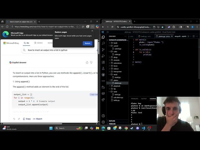 Learning Python - Day 37 - Calling on lists and using loops