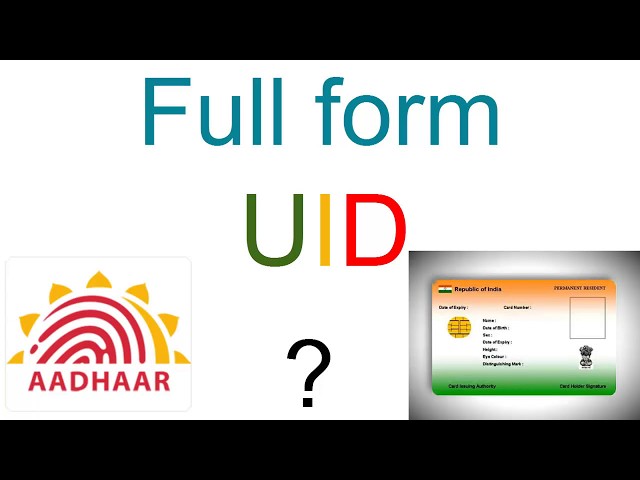 Did you know , What is the full form of UID ?