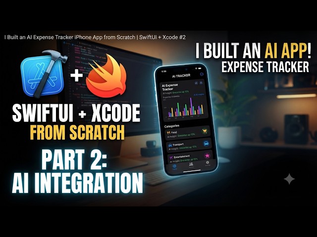 I Built an AI Expense Tracker iPhone App from Scratch | SwiftUI + Xcode #2