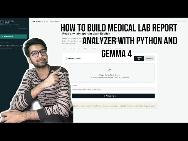 Build Medical Lab Report Analyzer with Python and Gemma 4 LLM Deployment
