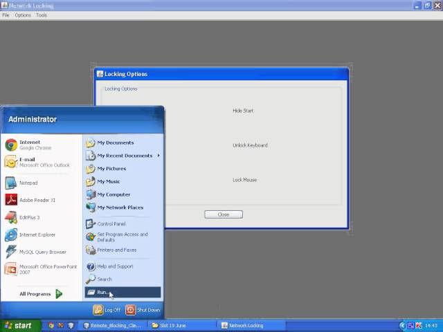 Desktop Locking Java project