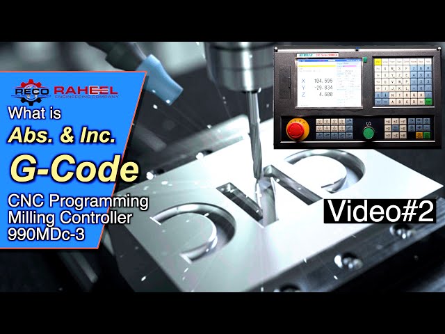 G-Code G0,G1 || CNC Milling Programming Course ||990MDc-3 Controller (video#2)