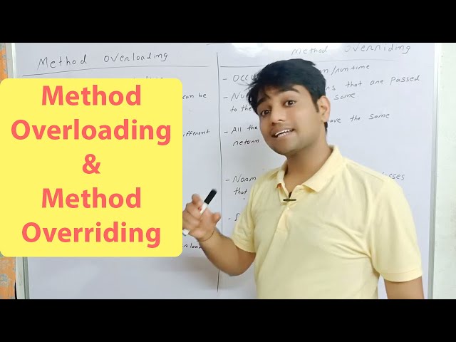 Method Overloading And Method Overriding | JAVA | Hindi