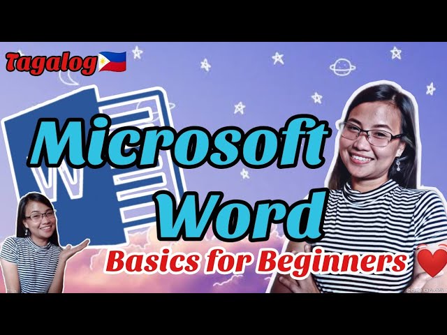 Microsoft Word Basic Tutorial for Beginners Tagalog | Microsoft Word Basic Tools