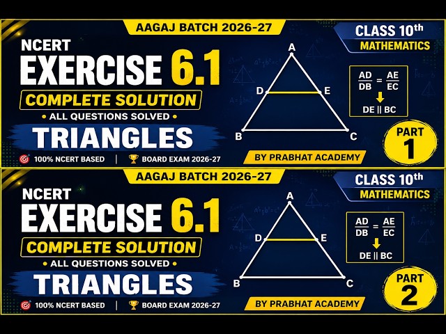 class 10th maths |TRIANGLES | NCERT EXERCISE 6.1 | complete solution