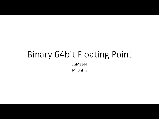 Binary Floating-Point