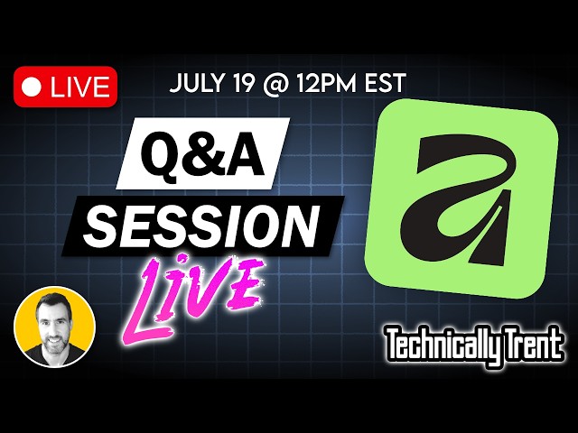 LIVE Q&A: Affinity, Canva, Davinci Resolve, and More…