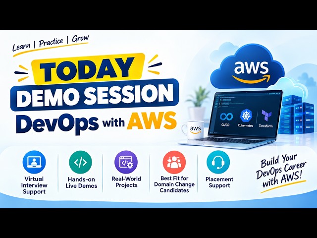 DevOps with AWS | Complete Demo Session | Learn DevOps & AWS Practical Skills | Career & Placement