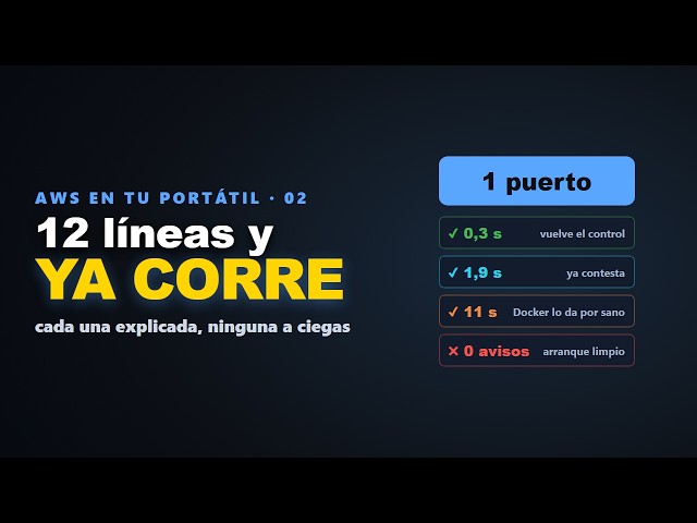 Run AWS Locally with Docker Compose: 12 Lines Explained One by One